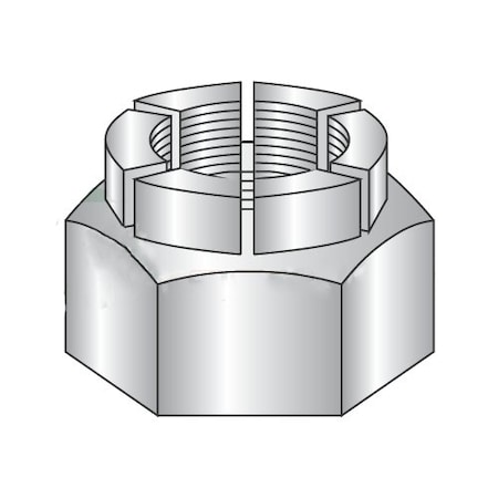 Flexible Top Lock Nut, 5/16-24, 18-8 Stainless Steel, Not Graded, 0.15 In Ht, 100 PK